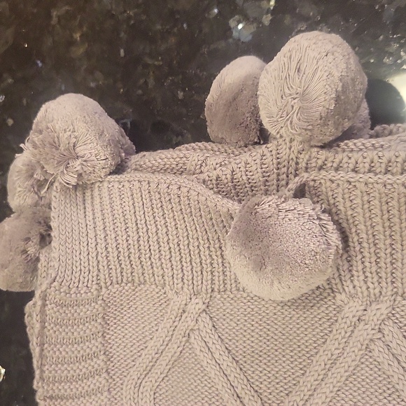 Linen Perch Cable Knit Luxury Boutique Baby Blanket NWOT - Picture 2 of 4